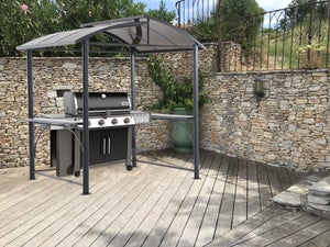 Abri Pour Barbecue Autoportant Neiba Acier Gris 45 M²